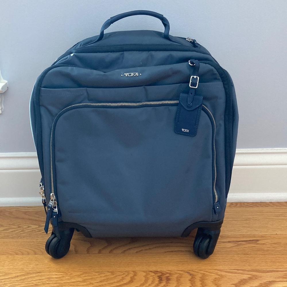 Tumi Voyageur compact carry-on.